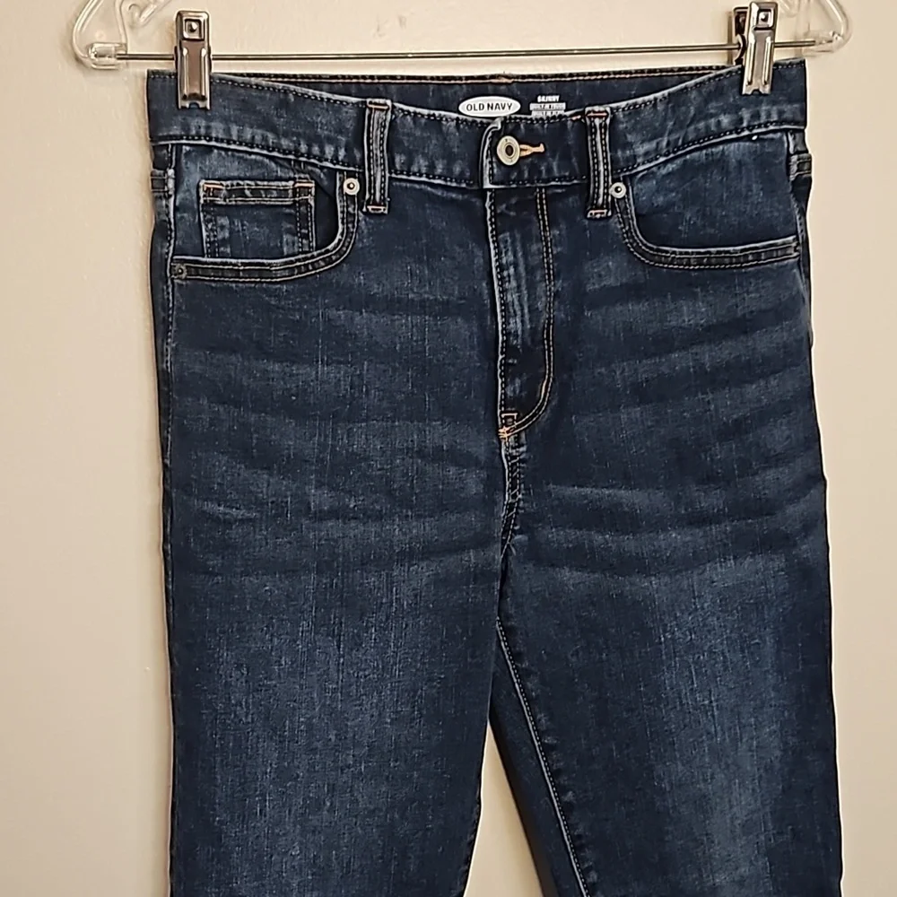 Old Navy Boys Jeans Size 16 Distressed Denim Adjustable Waist